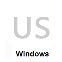 Flag of United States on Microsoft Windows