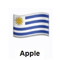 Flag of Uruguay on Apple iOS