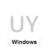 Flag of Uruguay on Microsoft Windows