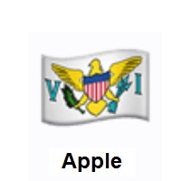 Flag of U.S. Virgin Islands on Apple iOS