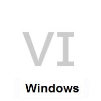 Flag of U.S. Virgin Islands on Microsoft Windows