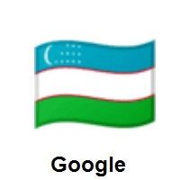 Flag of Uzbekistan on Google Android