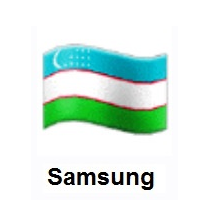 Flag of Uzbekistan on Samsung