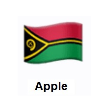 Flag of Vanuatu on Apple iOS