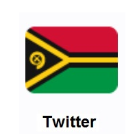 Flag of Vanuatu on Twitter Twemoji