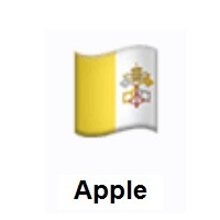 Flag of Vatican City on Apple iOS