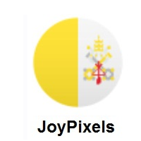 Flag of Vatican City on JoyPixels