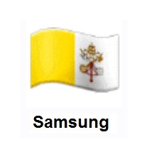 Flag of Vatican City on Samsung