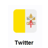 Flag of Vatican City on Twitter Twemoji