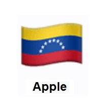 Flag of Venezuela on Apple iOS
