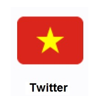 Flag of Vietnam on Twitter Twemoji