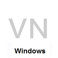 Flag of Vietnam on Microsoft Windows