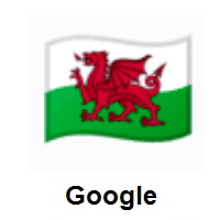 Flag of Wales on Google Android