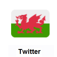 Flag of Wales on Twitter Twemoji