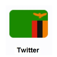 Flag of Zambia on Twitter Twemoji