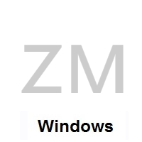 Flag of Zambia on Microsoft Windows