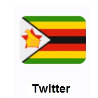 Flag of Zimbabwe on Twitter Twemoji