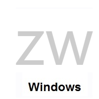 Flag of Zimbabwe on Microsoft Windows