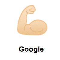 Flexed Biceps: Light Skin Tone on Google Android