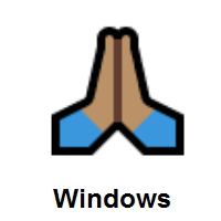 Folded Hands: Medium Skin Tone on Microsoft Windows