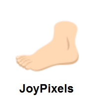 Foot: Light Skin Tone on JoyPixels