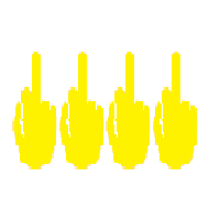 Four Times Middle Finger