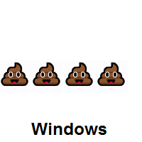 Four Times Pile of Poo on Microsoft Windows