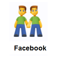 Men Holding Hands on Facebook