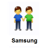 Men Holding Hands on Samsung