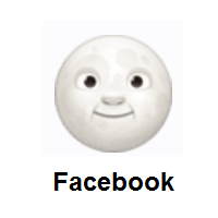 Full Moon Face on Facebook