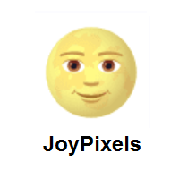 Full Moon Face on JoyPixels