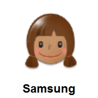 Girl: Medium Skin Tone on Samsung