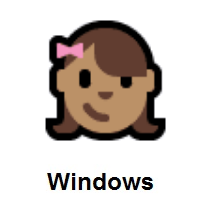 Girl: Medium Skin Tone on Microsoft Windows