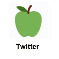 Green Apple on Twitter Twemoji