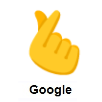 Hand with Index Finger and Thumb Crossed on Google Android