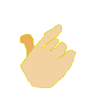 Hand with Index Finger and Thumb Crossed: Medium-Light Skin Tone