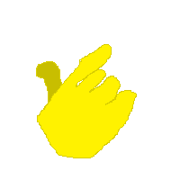 Hand with Index Finger and Thumb Crossed