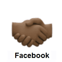 Handshake: Dark Skin Tone on Facebook
