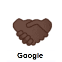 Handshake: Dark Skin Tone on Google Android