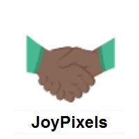 Handshake: Dark Skin Tone on JoyPixels