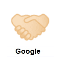 Handshake: Light Skin Tone on Google Android