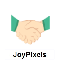Handshake: Light Skin Tone on JoyPixels