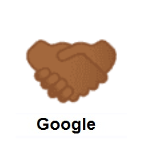 Handshake: Medium-Dark Skin Tone on Google Android