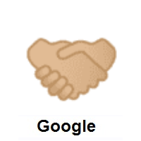 Handshake: Medium-Light Skin Tone on Google Android