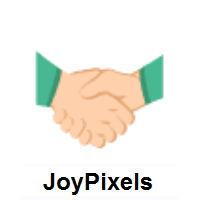 Handshake: Medium-Light Skin Tone on JoyPixels