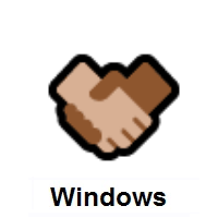 Handshake: Medium-Light Skin Tone on Microsoft Windows