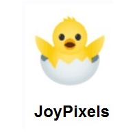 Hatching Chick on JoyPixels