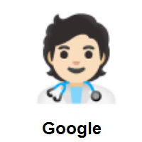 Health Worker: Light Skin Tone on Google Android