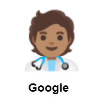 Health Worker: Medium Skin Tone on Google Android