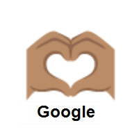 Heart Hands: Medium Skin Tone on Google Android
